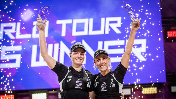 Borger Sude brauchen sich um die Qualifikation für Beachvolleyball DM in Timmendorf nicht zu sorgen. Foto FIVB-Borger Sude bei den World Tour Finals